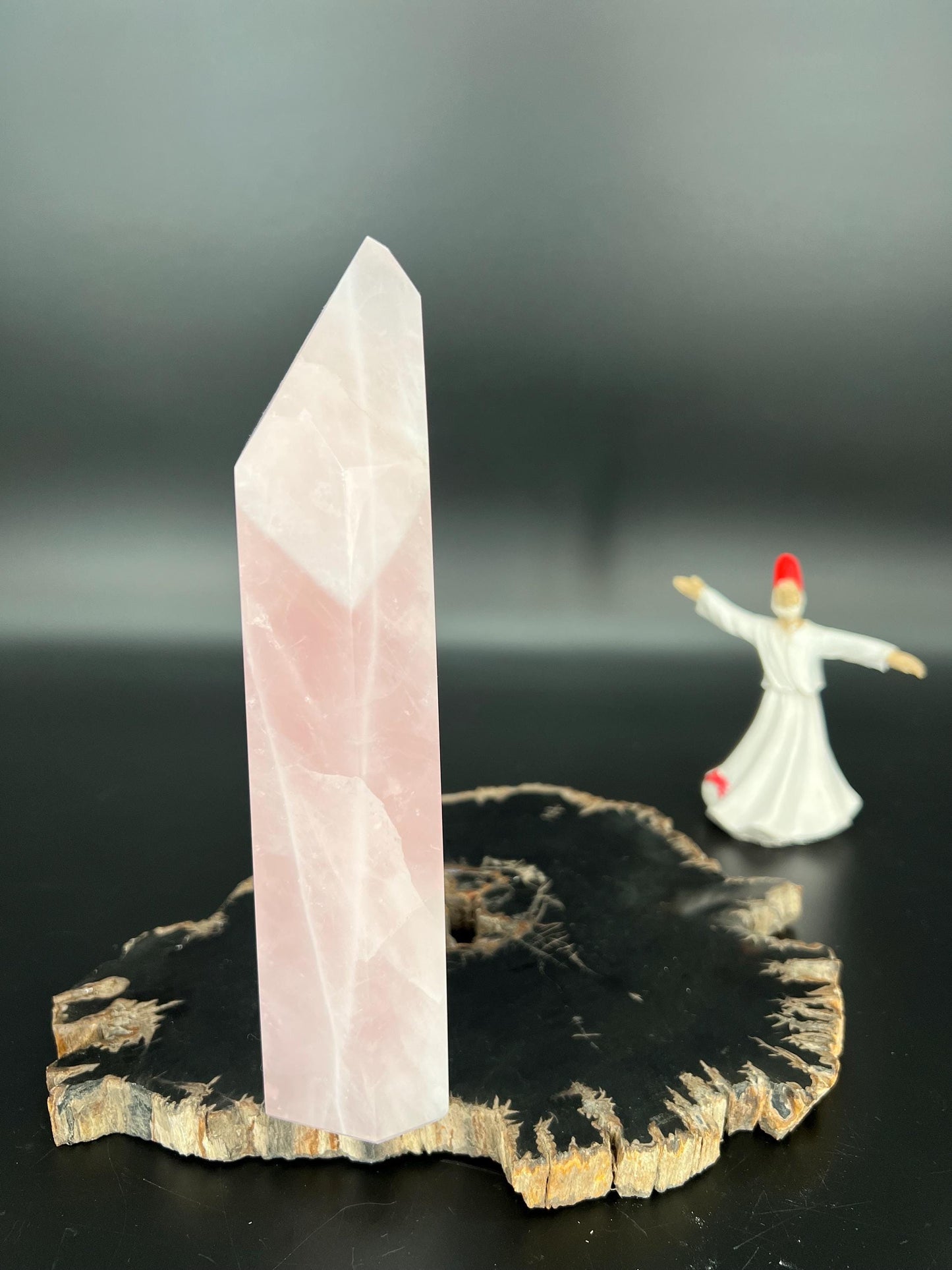 Rose Quartz Crystal Tower | Heart Chakra Healing Stone