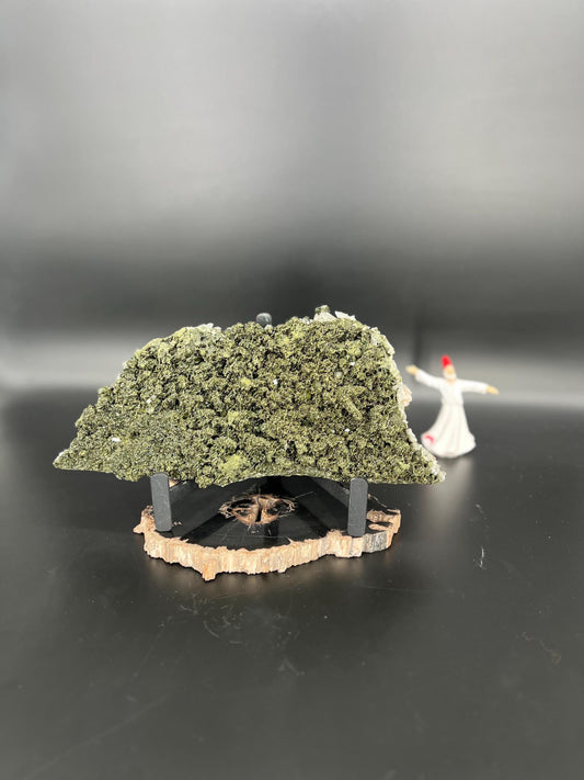 Raw Forest Epidote Cluster | Heart Healing Crystal | Nature Spirit Stone | Emotional Release & Growth | Natural Green Crystal Display