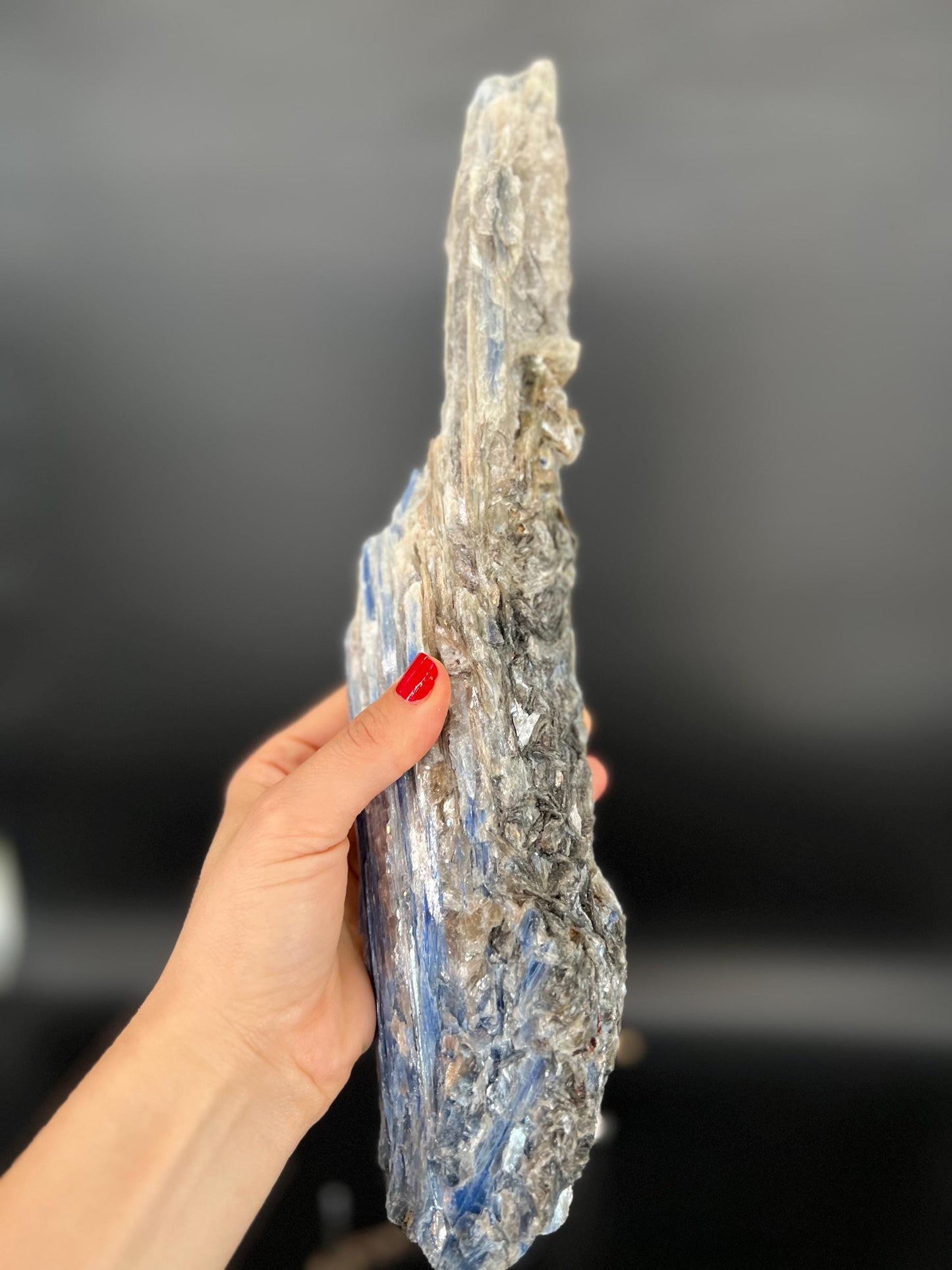 Blue Kyanite Blade | Communication Vision Crystal | Throat , Third Eye Chakra Tool | Raw Kyanite Spear for Healing &Meditation