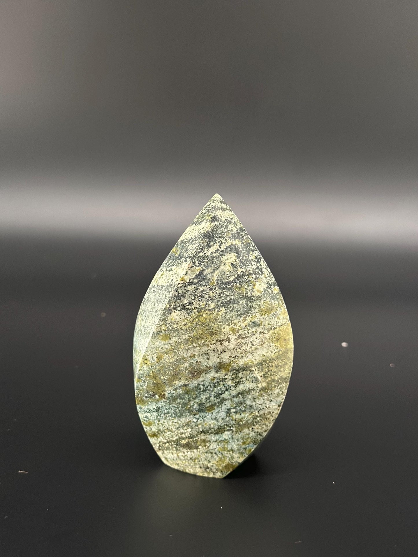 Green Jasper Flame | Grounding Crystal for Heart Chakra, Earth Healing, Focus & Balance | Root Chakra Support