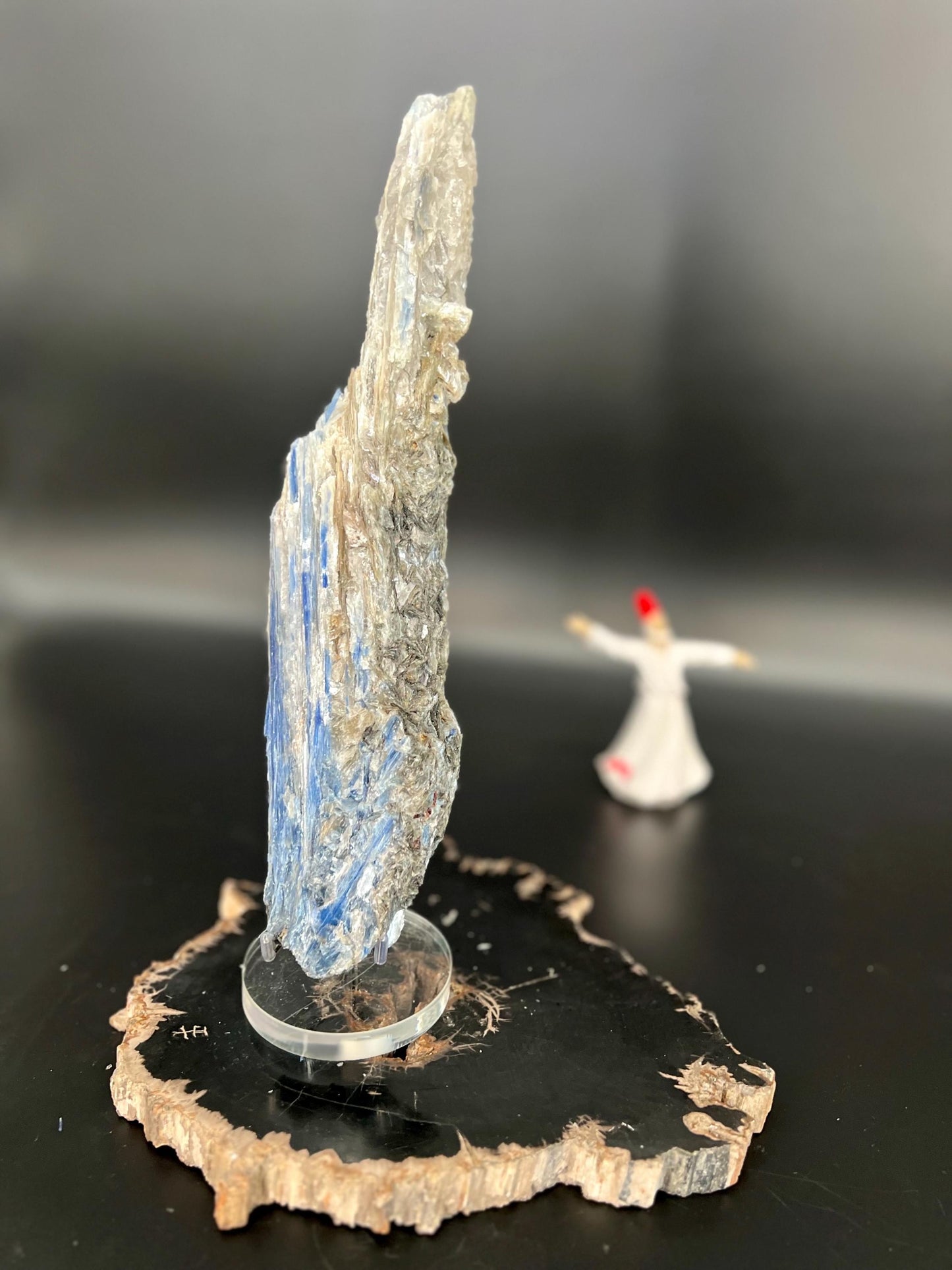 Blue Kyanite Blade | Communication Vision Crystal | Throat , Third Eye Chakra Tool | Raw Kyanite Spear for Healing &Meditation